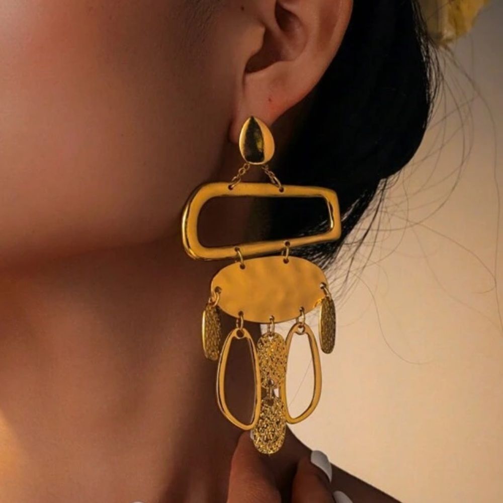 Geo Statement Earrings N1633